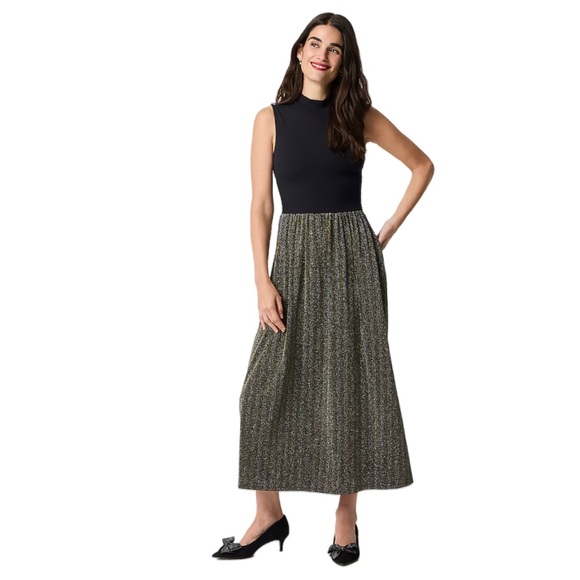 J. Crew Dresses & Skirts - J.Crew Sparkle Mock Neck Midi Dress, Medium